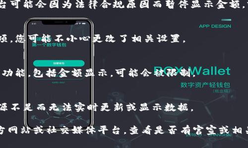 如果Tokenim或其他加密货币相关平台不再显示金额，可能有几个原因。以下是一些可能的解释：

### 1. 技术问题
预计有时候，平台可能会遇到技术故障，导致数据显示错误。如果最近平台进行过更新或维护，可能会暂时影响到金额显示。

### 2. 市场波动
由于加密货币市场的波动性，某些平台可能会选择在价格极具不确定性时暂停显示具体金额，以保护用户免于误导。

### 3. 政策变化
某些国家或地区对加密货币的监管政策日益严格，平台可能会因为法律合规原因而暂停显示金额，或只提供较为通用的信息。

### 4. 用户设置
检查您的账户设置。有些平台允许用户自定义显示选项，您可能不小心更改了相关设置。

### 5. 账户问题
如果您的账户有任何限制，或需要进行身份验证，某些功能，包括金额显示，可能会被限制。

### 6. 资源问题
对于一些较小或新兴的加密货币平台，可能会因为资源不足而无法实时更新或显示数据。

如果您希望获得准确的信息，建议访问Tokenim的官方网站或社交媒体平台，查看是否有官宣或相关的公告。同时，也可以联系客户支持以获取更多帮助。